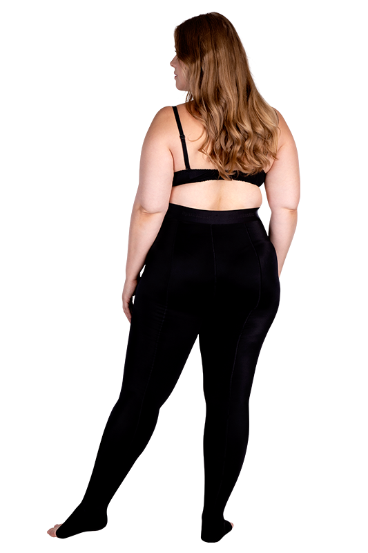 TBfLg leggings | Kompressionsleggings mit Fußteil | Ansicht 2 | schwarz