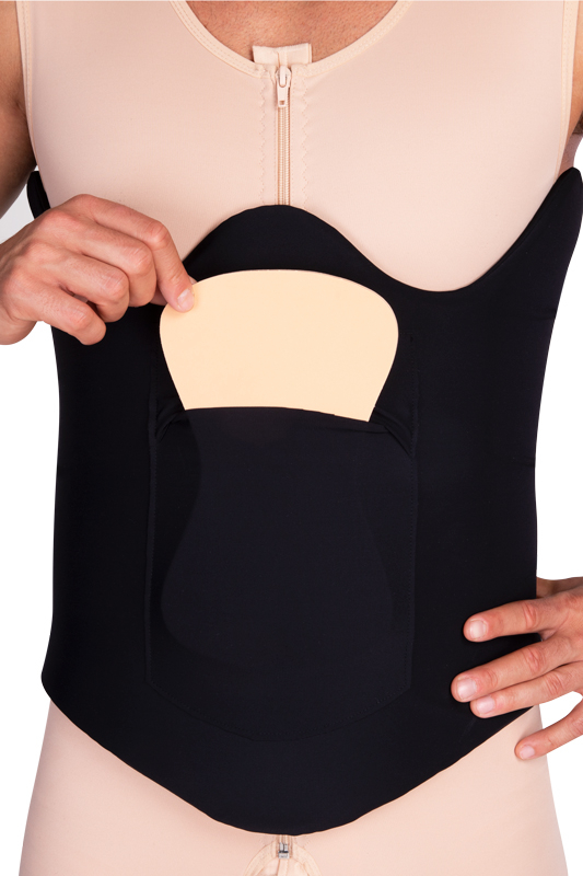 KPad 4D | Postoperativer Bauchgurt mit Schaumstoffeinsatz | Ansicht 2 | schwarz