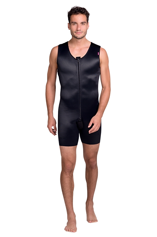 MGmm Comfort | Postoperativer Kompressionbody ärmellos für Herren | Ansicht 1 | schwarz