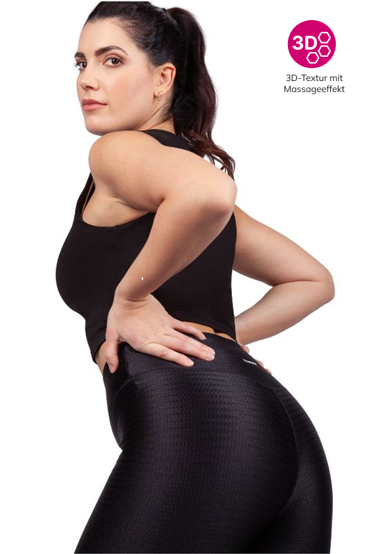 FLOW leggings | Kompressionsleggings | Ansicht 1 | schwarz