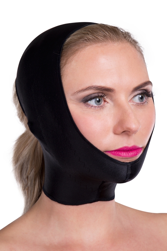 FM | Postoperative Gesichtsbandage | Ansicht 2 | schwarz