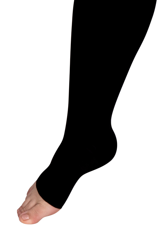 TBfLg leggings | Kompressionsleggings mit Fußteil | Ansicht 3 | schwarz