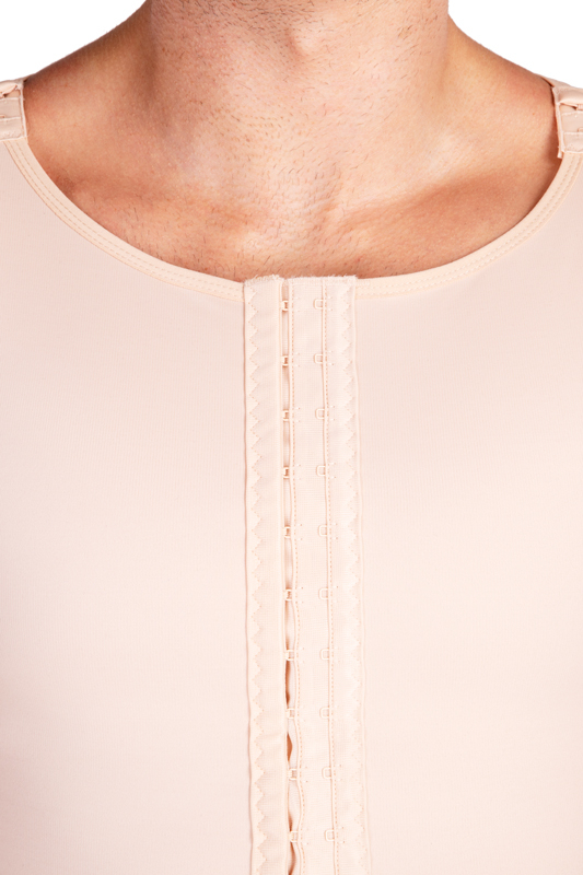 MTmL Variant | Postoperative Kompressionsweste ärmellos für Herren | Ansicht 3 | beige