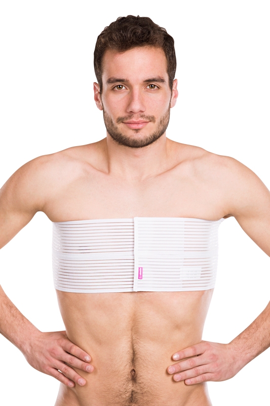 KPG | Postoperativer Kompressionsbauchgurt | Ansicht 2 | weiβ