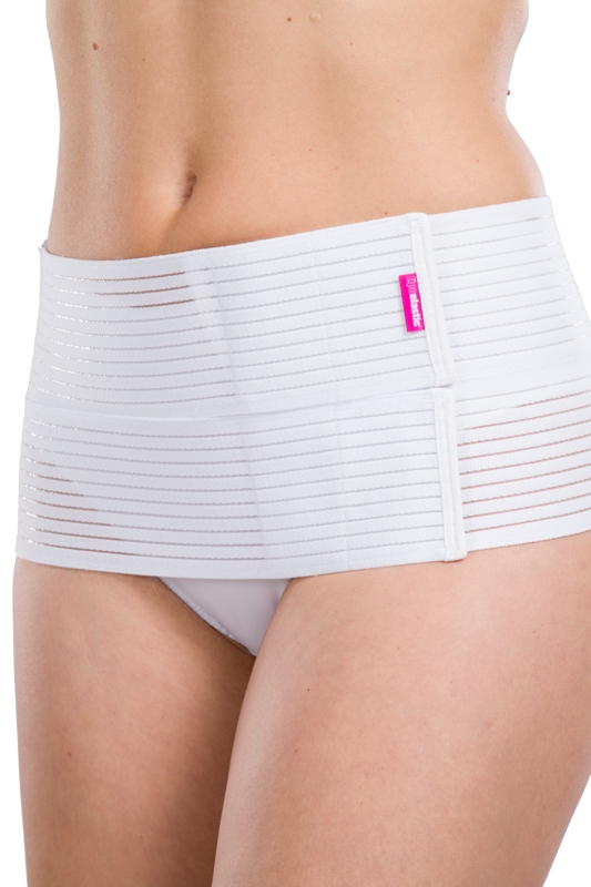 KPG | Postoperativer Kompressionsbauchgurt | Ansicht 5 | weiβ