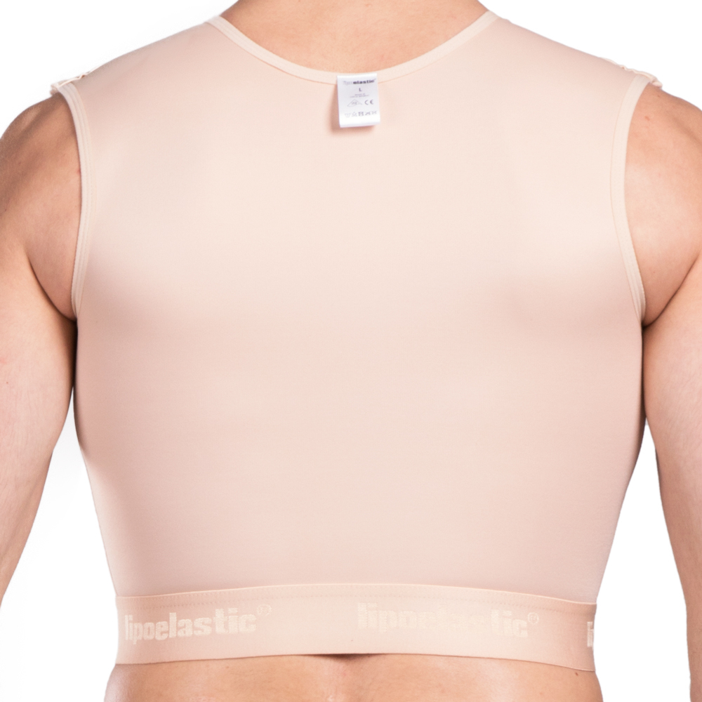 MTmS Comfort | Postoperative Kompressionsweste ärmellos für Herren | Ansicht 3 | beige