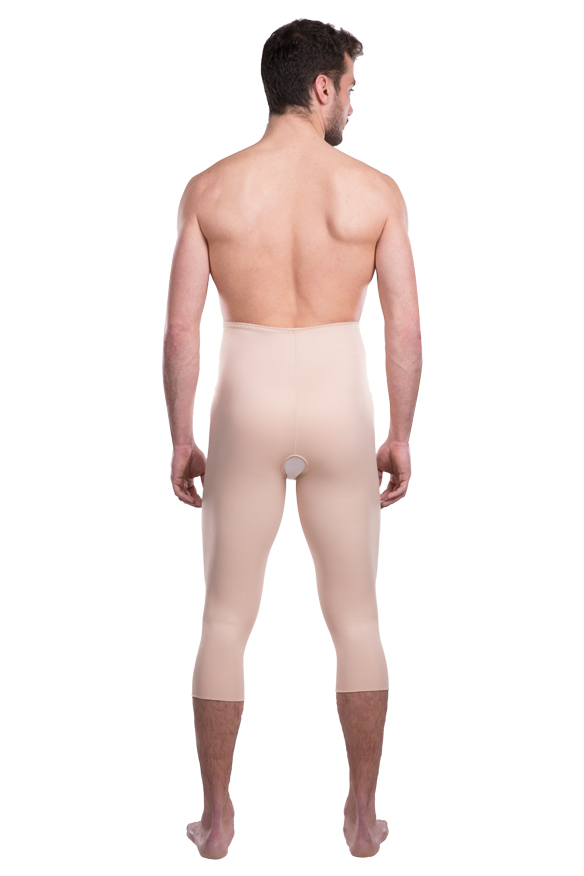 TDm Variant | Postoperative Kompressionshose unterhalb des Knies für Herren | Ansicht 2 | beige