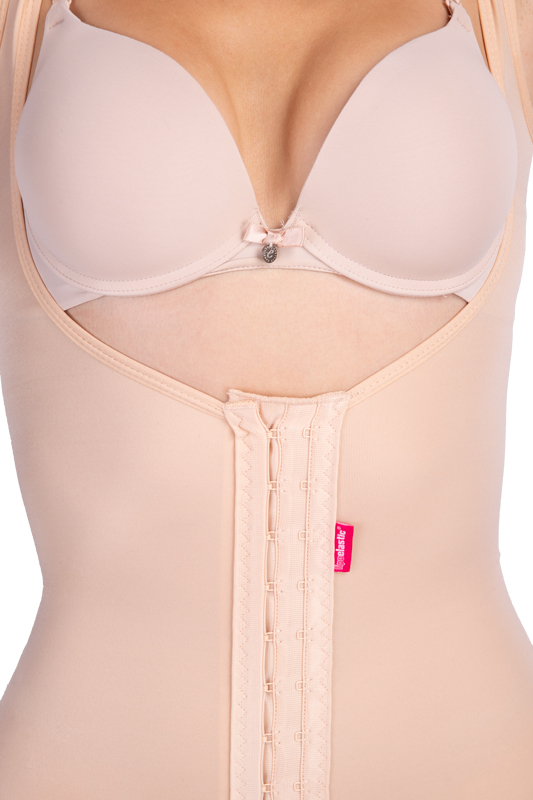 VF body BBO Variant | Postoperative Kompressionshose mit offenem Gesäß | Ansicht 2 | beige