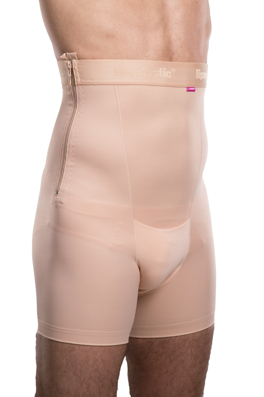 VHmm Comfort | Postoperatives Kompressionsmieder mit Bein für Herren | Ansicht 4 | beige