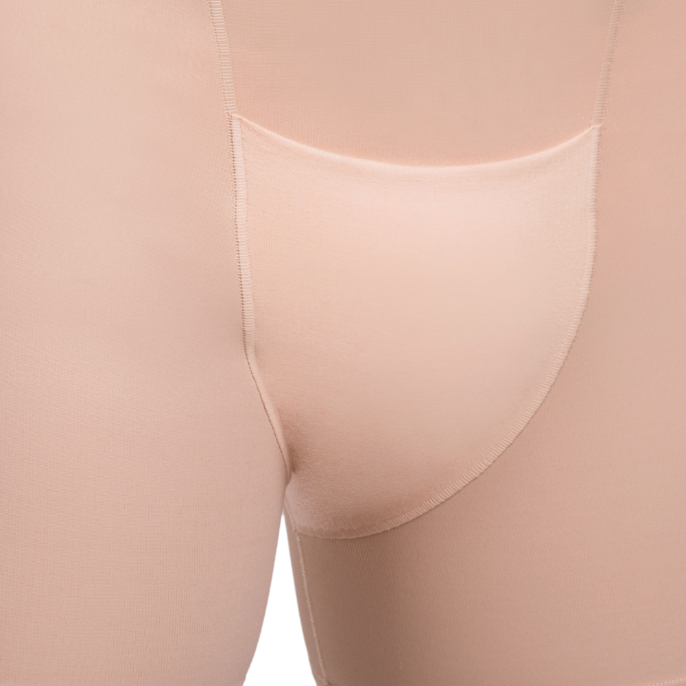 VHmm Comfort | Postoperatives Kompressionsmieder mit Bein für Herren | Ansicht 5 | beige