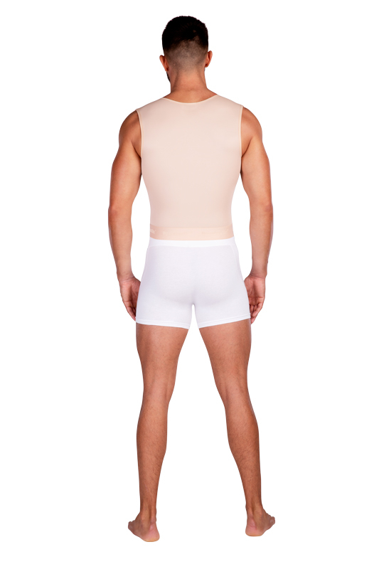 MTm Comfort | Postoperative Kompressionsweste ärmellos für Herren | Ansicht 3 | beige