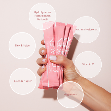 Nahrungsergänzungsmittel LIPOELASTIC Collagen | Kollagengetränk | Fischkollagen mit Mineralstoffen | Ansicht 1